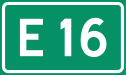 Vegnummerskilt riksveg E 16