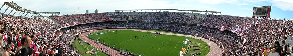 Estadio Monumental Antonio Vespucio Liberti, známy ako El Monumental hostil finálový zápas MS vo futbale 1978.