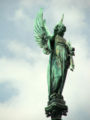 Angel of death on restored chapel