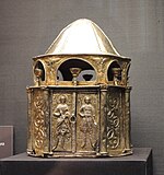 Arche des Hl. Demetrius von Thessaloniki.  Byzanz.  Konstantinopel.  1059-1067.  Silber, Ziselierung, Vergoldung.  Museen des Moskauer Kreml