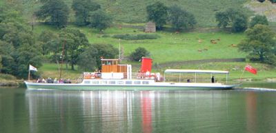 Ullswater Dampfer verlässt Glenridding