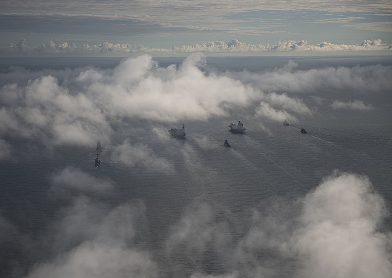 File:Saxon Warrior is a United States and United Kingdom co-hosted carrier strike group exercise that demonstrates interoperability and capability to respond to crises and deter potential threats. (36311381142).jpg