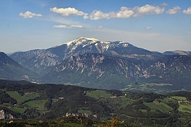 Le Schneeberg vu du sud.