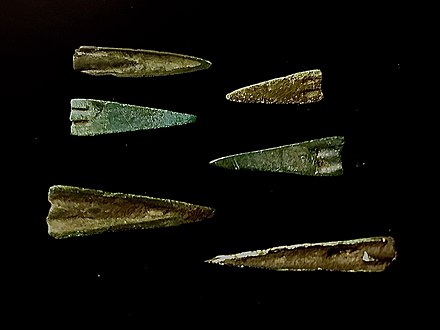 Scythian bronze arrowheads, c700-300 BC