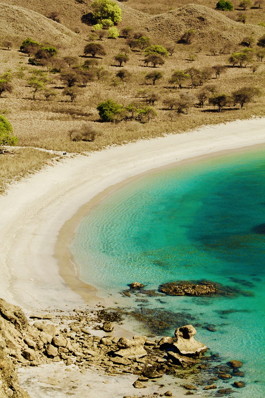 Sea meets dry land in Komodo