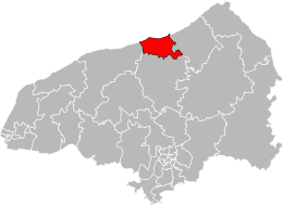 Canton de Dieppe-1 - Carte