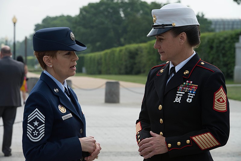 File:Servicewomen, future Marine Barracks sergeant major honored 130522-M-VF198-011.jpg