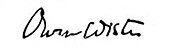 signature d'Owen Wister