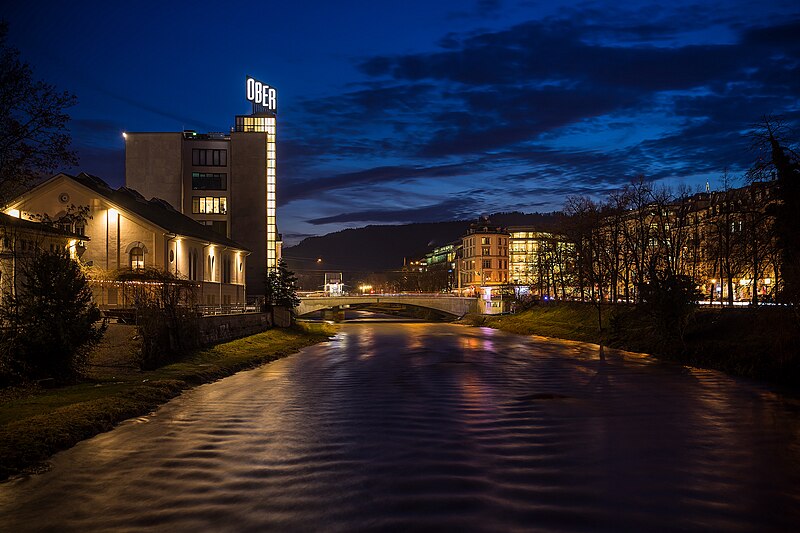 File:Sihl river at night 01.jpg