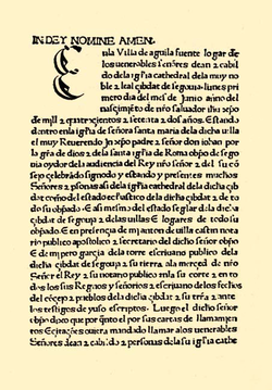 Sinodal de Aguilafuente (Juan Párix, 1472).