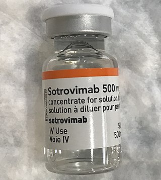 <span class="mw-page-title-main">Sotrovimab</span> Monoclonal antibody