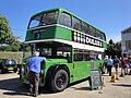 Preserved Southern Vectis 563 (SDL 268), a Bristol Lodekka/ECW new in 1959, in Newport Quay, Newport, Isle of Wight for the Isle of Wight Bus Museum running day in October 2010.