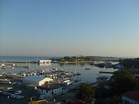 Vue d'ouest en est depuis Sozopol.