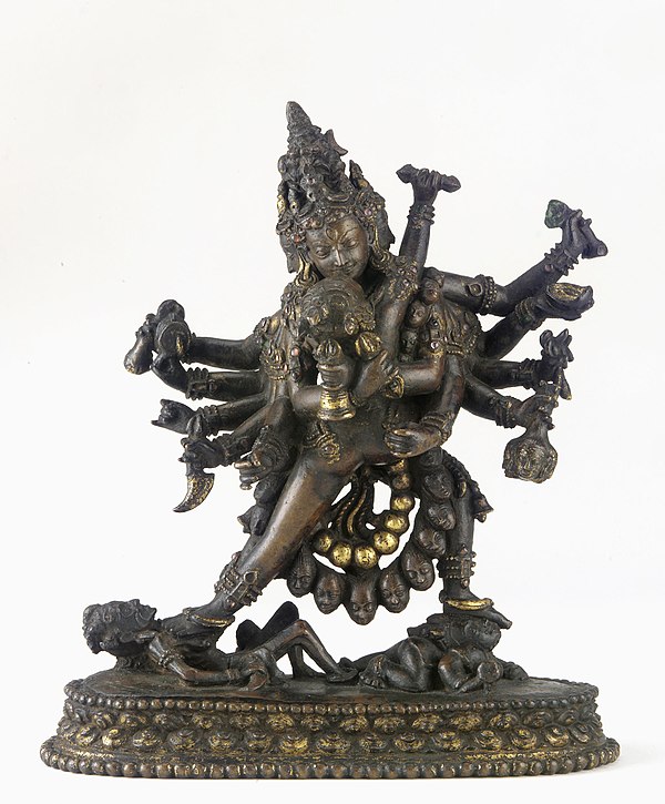 Sri Cakrasamvara and Vajravarahi. Nepal, 16th or 17th-century. Freer Gallery of Art