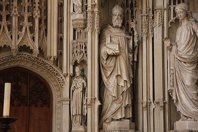 St Erkenwald, foundational figure in the history of St Paul's Cathedral