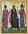 St. Vladimir, Boris and Gleb, XV-XIV c.