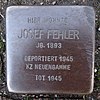 Stumbling block for Josef Fehler