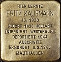 Stolperstein Köln, Fritz Kaufmann (Vogelsanger Straße 1)