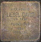 Stolperstein für Liesel David