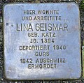 image=File:Stolperstein Lina Geismar Baden-Baden.jpg