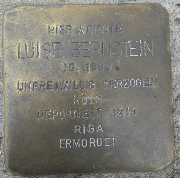 File:Stolperstein Selters Bahnhofstraße 11 Luise Bernstein.jpg