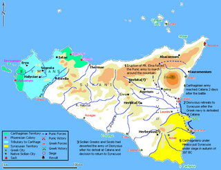 <span class="mw-page-title-main">Siege of Syracuse (397 BC)</span> Unsuccessful siege by Carthage during Sicilian Wars