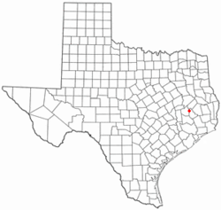Location of Oakhurst, Texas