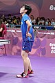 Deutsch: Tischtennis bei den Olympischen Jugendspielen 2018; Tag 9, 15. Oktober 2018; Mixed, Finale, Mixed-Doppel – Miu Hirano (JPN) gegen Sun Yingsha (CHN) 2:3 English: Table tennis at the 2018 Summer Youth Olympics at 15 October 2018 – Mixed Final, Mixed-Double – Miu Hirano (JPN) Vs Sun Yingsha (CHN) 2:3