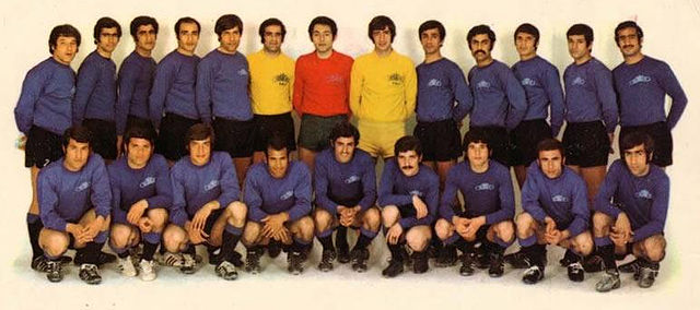 TAJ squad in 1970 as national and continental champions