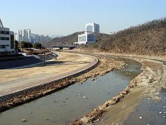 Looking north from Bundang's Seoul University Hospital