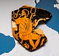 Telos Painter - ARV 1425 9 - Dionysos and satyrs - Oxford AM 1956-372