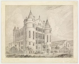 c.1888 drawing by architect Sydney Mitchell