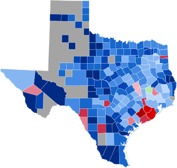 Texas elnökválasztási eredményei 1888.svg