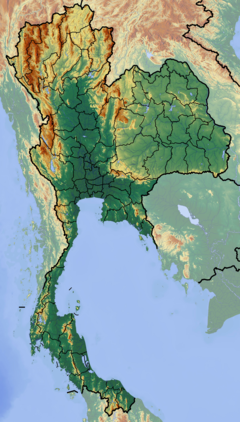 Mapa lokalizacyjna Tajlandii