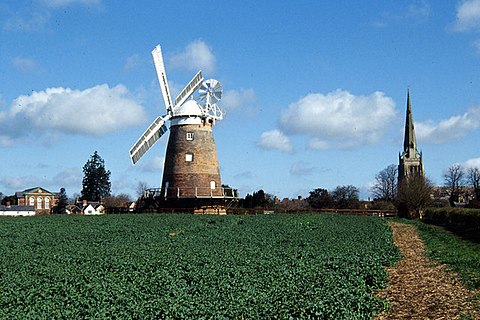 Thaxted Windmill and Church - geograph.org.uk - 158193.jpg