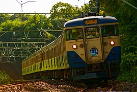 Final run of train serise 113 in Chiba.