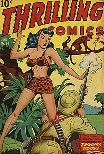 Jungle girl a stock Tarzanesque female character in comics and fiction