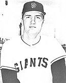 Tom Haller set the National League record of 23 double plays in 1968. Tom Haller 1965.jpg