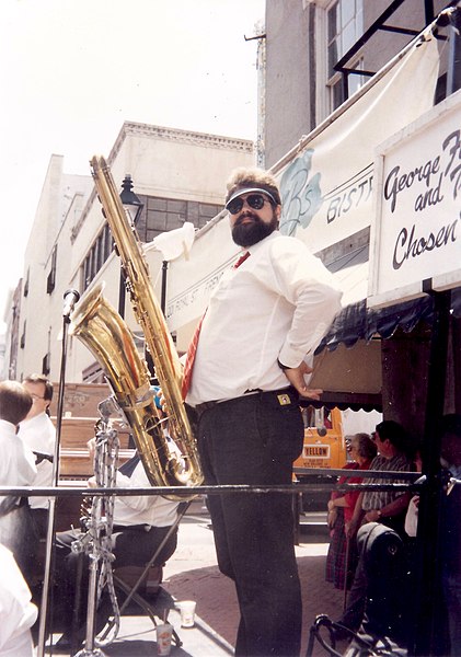 File:Tom Saunders bass saxophone - French Quarter Festival 1993.jpg