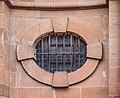 Trier, Dom St. Peter, kathedraal van Trier. Detail van de buitenkant.