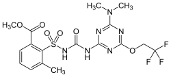 Strukturformel von Triflusulfuron-methyl