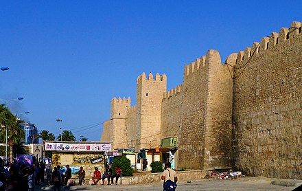 City walls of Sousse in Tunisia (9th century)