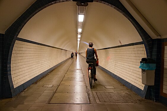 Tunnel under the Scheldt in Antwerp