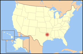 Map of the Ark-La-Tex region US map-Arklatex.PNG