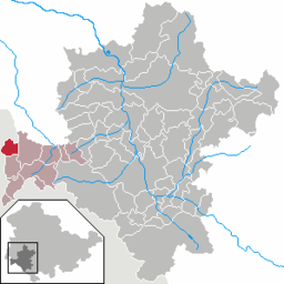 Tidigare läge för kommunen Unterweid i Landkreis Schmalkalden-Meiningen