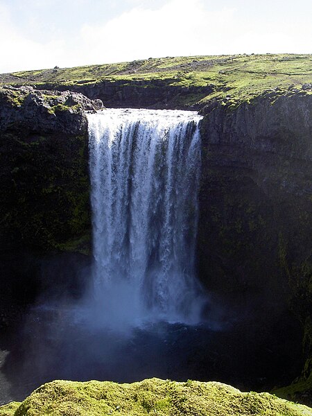 File:Upper waterfalls of the Skogafoss Iceland 2005 2.JPG