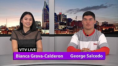 VTV anchors Bianca Grava-Calderon and George Salcedo Valencia High School - Valencia TV Live, 5-24-19 - Worldy News Week Finale.jpg
