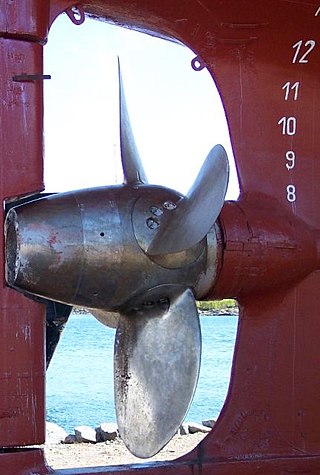 <span class="mw-page-title-main">Variable-pitch propeller (marine)</span> Propeller with blades that can be rotated to control their pitch while in use