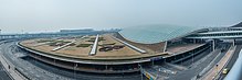 Flight view of Beijing Capital International Airport