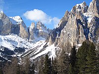 Dolomiten, ein Teil der Alpen